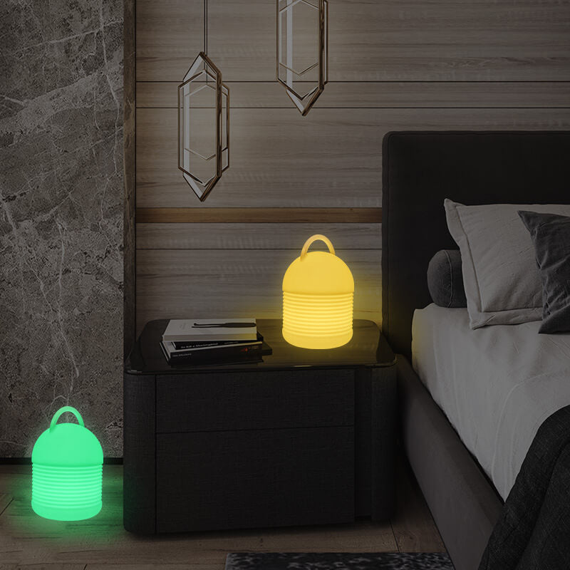 Moderne PE Kreative Tragbare Bunte Nachtlicht LED Tischlampe 