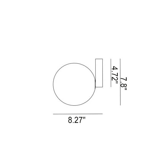 Nordischer minimalistischer weißer Orb aus Metall und Glas LED-Deckenleuchte 