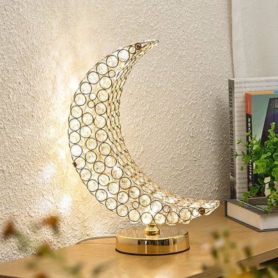 Modern Light Luxury Creative Pattern Crystal 1-Light Tischlampe 