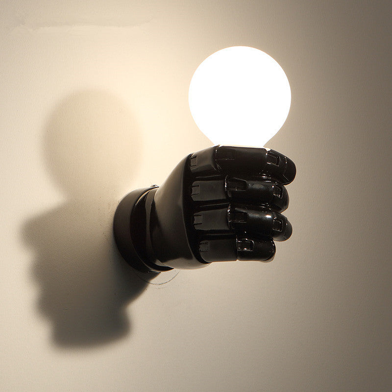 Retro Creative Resin Fist 1- Light Wall Sconce Lamp