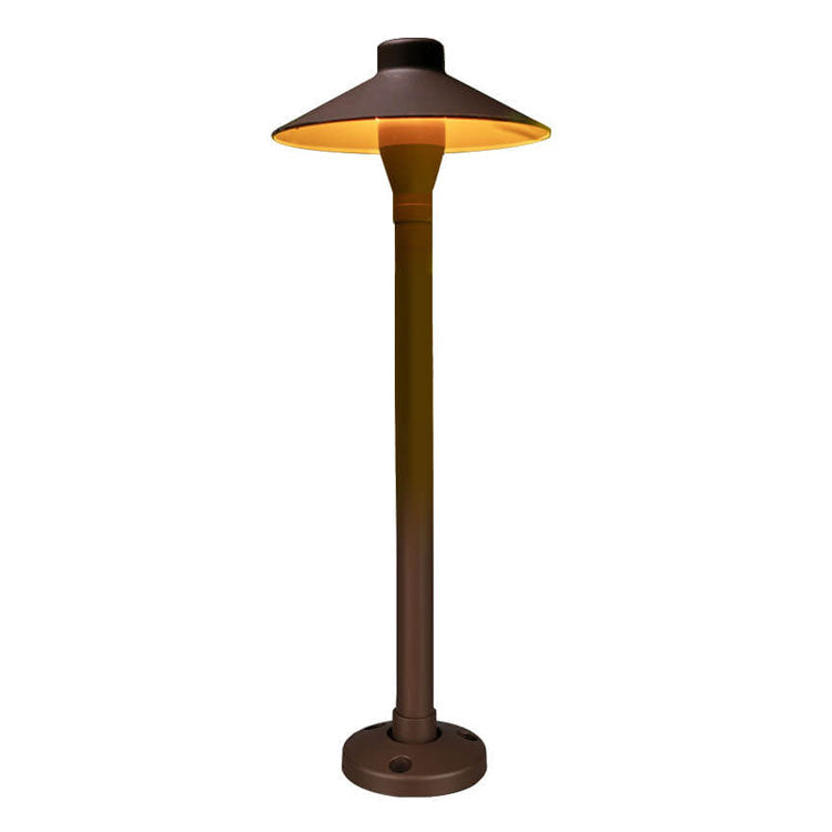 Copper Aluminum Umbrella Design LED Outdoor Lawn Floor Lamp