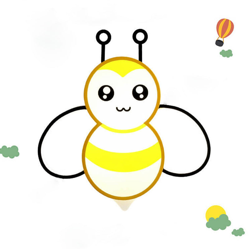 LED-Einbauleuchte im nordischen kindlichen Cartoon-Bienen-Design 
