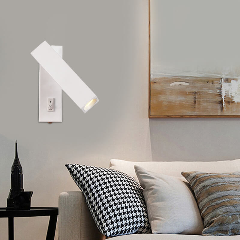 Lámpara de Aplique de Pared LED Irradiado Rectangular de Acrílico Minimalista Moderna 