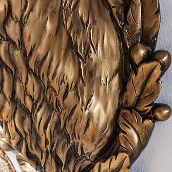 Applique murale européenne rétro à tête de cerf en résine à 1 lumière 