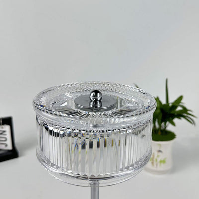Modern Light Luxury Acrylic Drum LED Touch Rechargeable Table Lamp