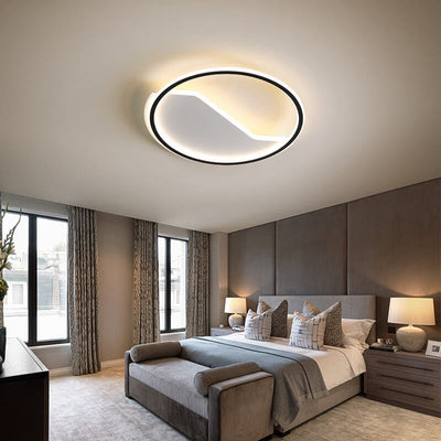 Nordic Modern Simple Round Creative LED Flush Mount Light