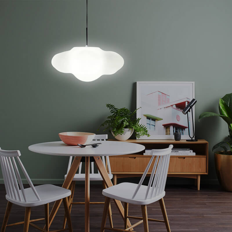 Moderne Harz schwebende Wolken Design Bunte LED Pendelleuchte 