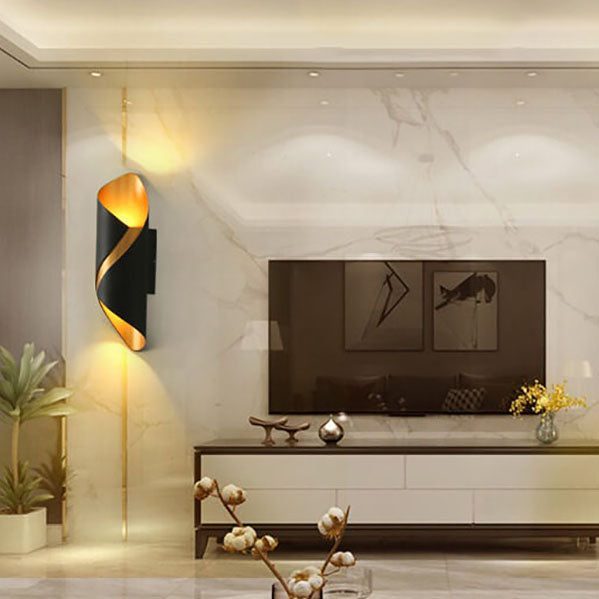 مصباح حائط LED حديث إبداعي مزدوج الرأس من الألومنيوم والأكريليك 