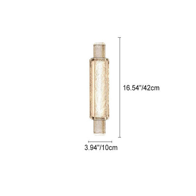 مصباح حائط LED عمودي زجاجي بحبوب الماء الفاخرة الحديثة لغرفة النوم 