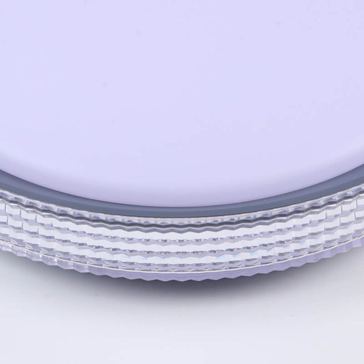 Modern Luxury Crystal Water Wave Diamond Circle LED Flush Mount Ceiling Light