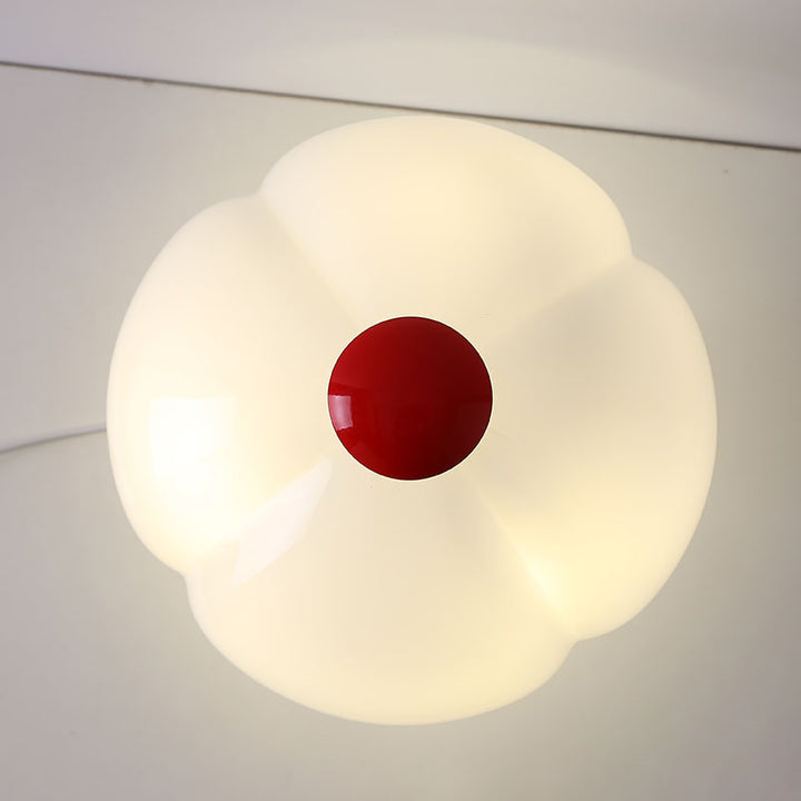 Lampe de table moderne à 4 lumières en verre et fer champignon 