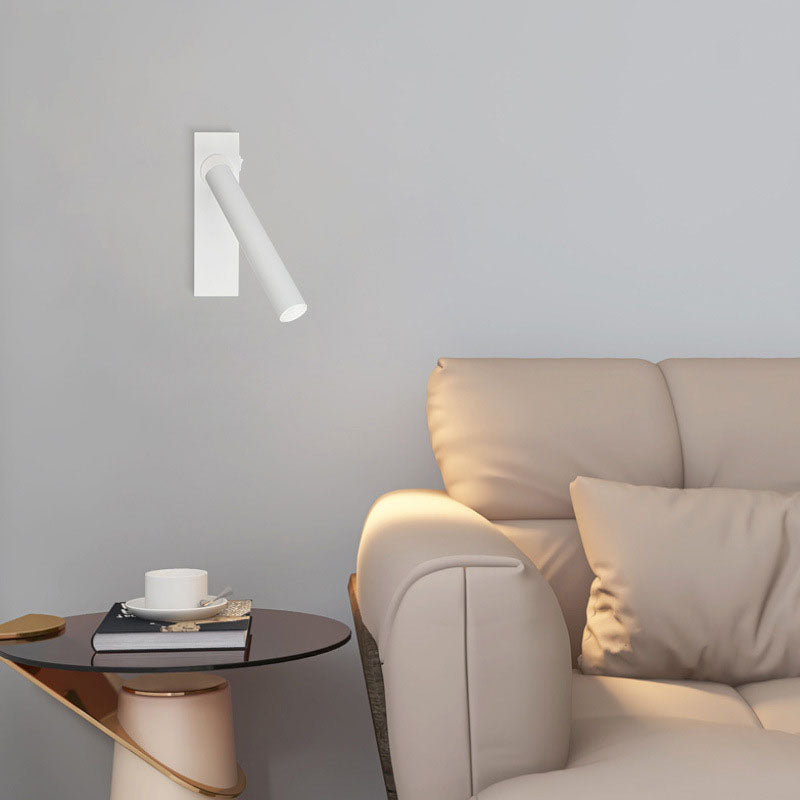 Modern Minimalist Rectangular Spotlight Adjustable Angle LED Reading Wall Sconce Lamp