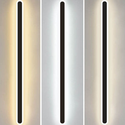 Modern Minimalist Long Bar Iron Acrylic LED Wall Sconce Lamp