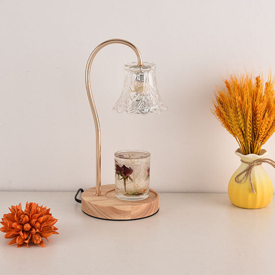 Lámpara de mesa de cera derretida de 1 luz con campanilla clásica nórdica 
