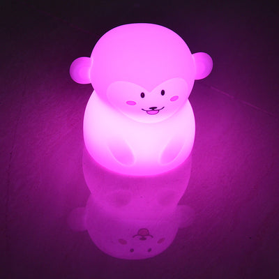 Creative Monkey Silicone Charging Pat  LED Night Light Table Lamp