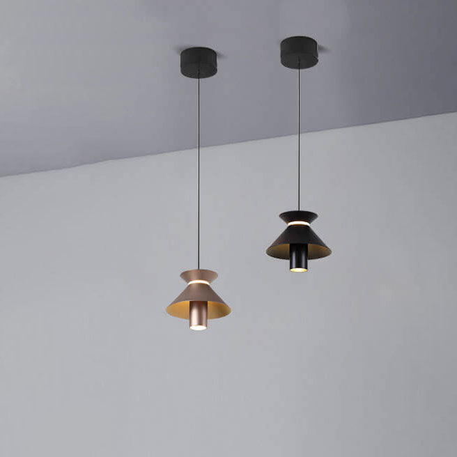 Moderne Minimalistische Einfarbige Aluminium LED Insel Licht Kronleuchter 