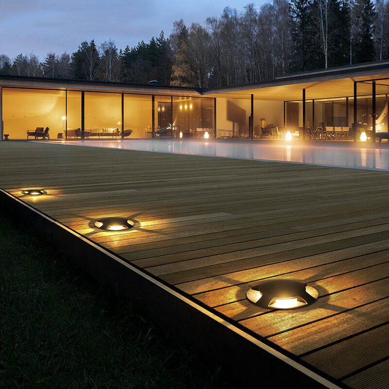 Luz de paisaje insertable en el suelo LED impermeable minimalista moderna 