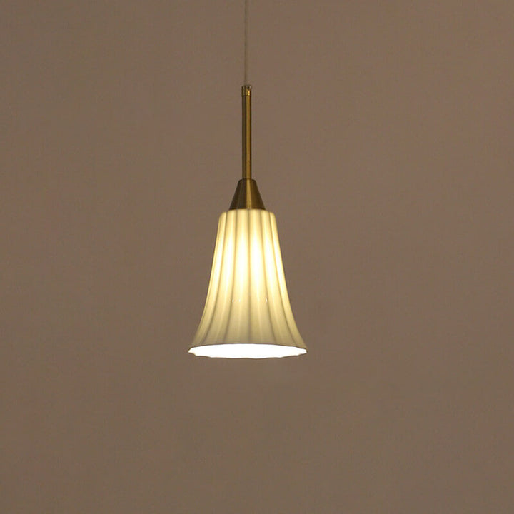 Lámpara colgante de 1 luz con textura cerámica minimalista moderna 