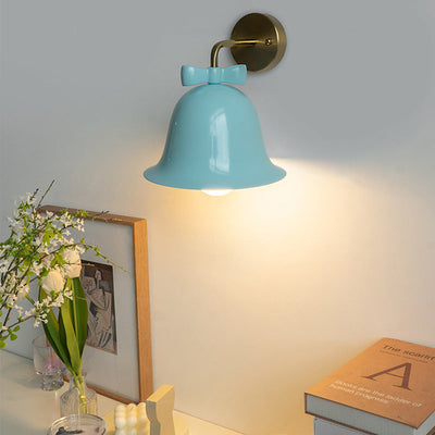French Minimalist Bell Butterfly Iron 1-Light Wall Sconce Lamp