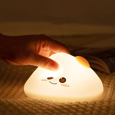 Creative Silicone Milk Dough LED Night Light Pat Timing Table Lamp
