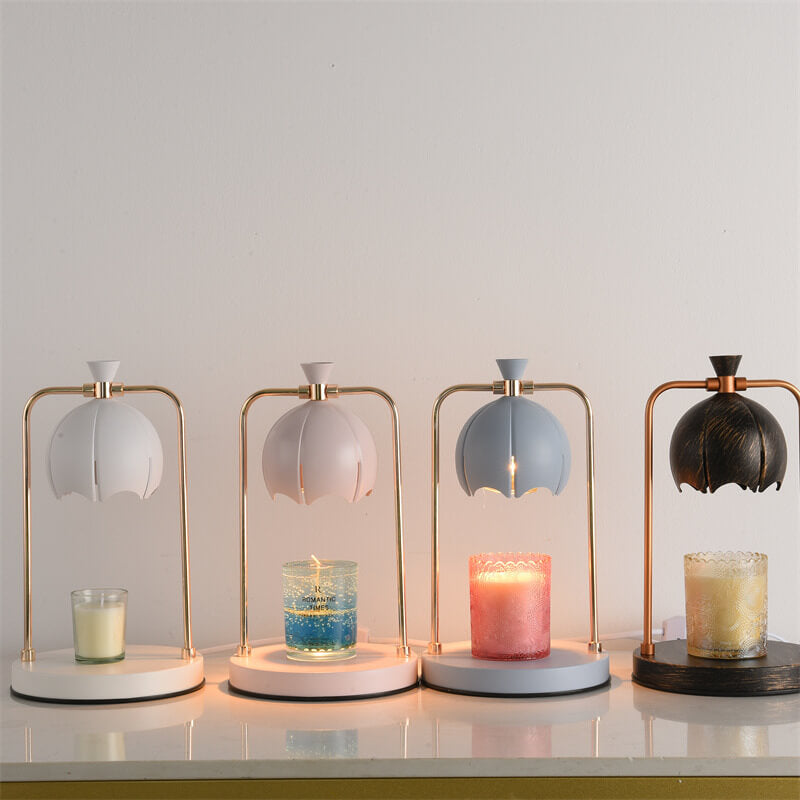 Modern Orchid Metal Aromatherapy Melting Wax 1-Light Table Lamp