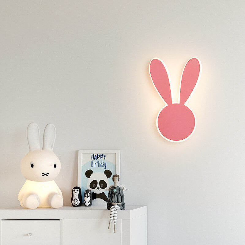 مصباح حائط LED على شكل فأر وأرنب كرتوني إبداعي 