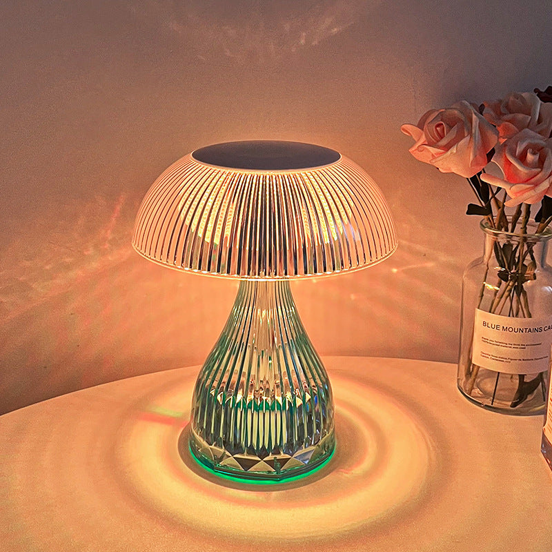 Lampe de table LED USB méduse en acrylique créatif 