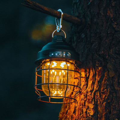Outdoor Camping Schmiedeeisen LED-Licht 