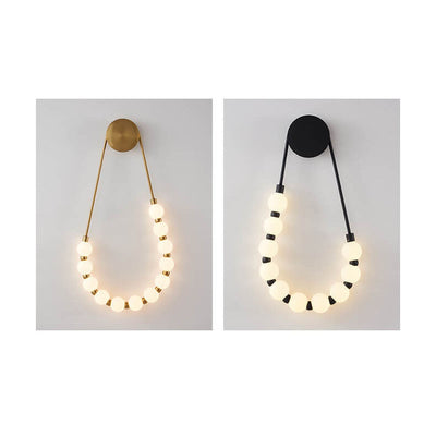 Modern Minimalist Necklace Magic Bean LED Wall Sconce Lamp