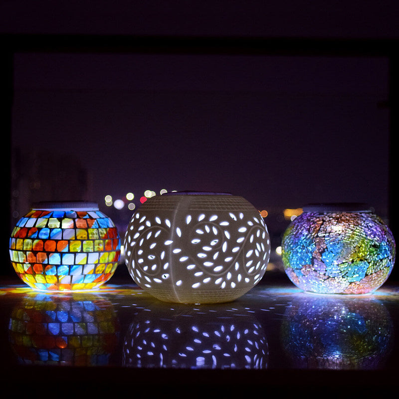 ضوء حديقة خارجي من السيراميك الإبداعي الحديث بالطاقة الشمسية LED 
