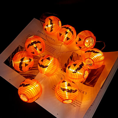 Halloween Pumpkin Lantern Outdoor Waterproof LED Decorative String Lights