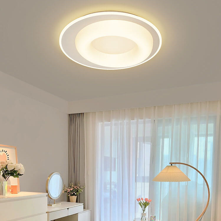 Modern Simplicity Triangle Square Star Round Iron Acrylic LED Flush Mount Ceiling Light For Bedroom