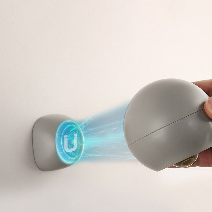 Lampe murale LED à protection oculaire rechargeable ronde et créative avec ventouse magnétique 