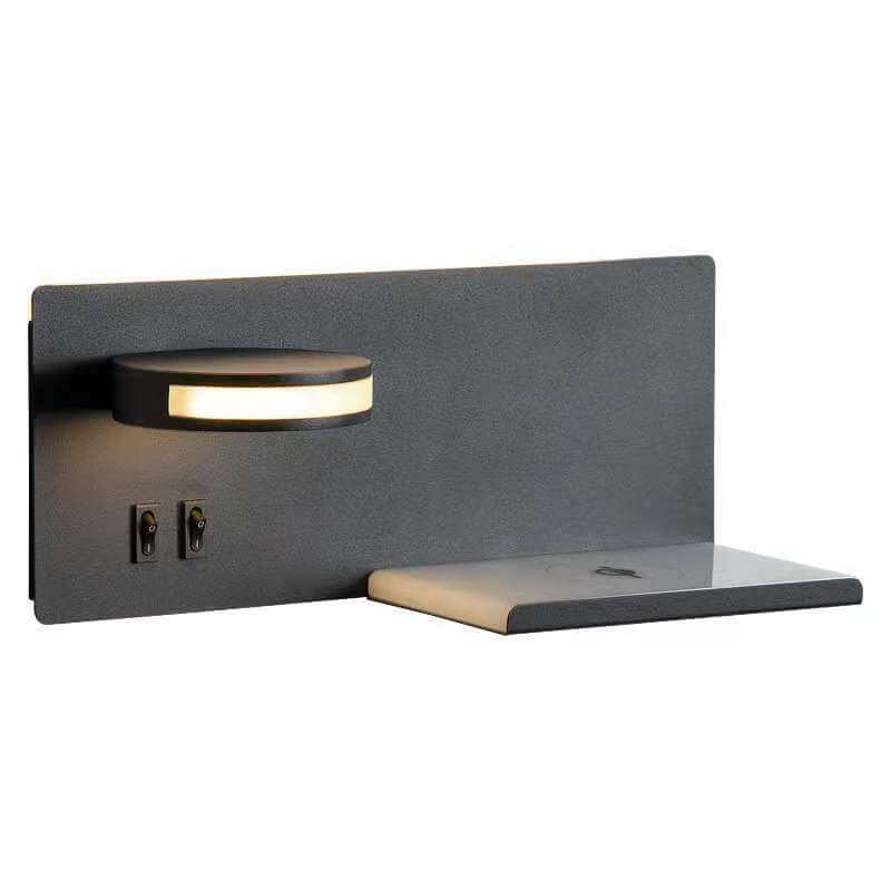 モダンシンプルフラットリーディングUSBスマートLEDウォールスコンスランプ 