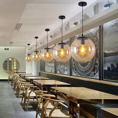 Nordic Modern Minimalist Creative Bubble Transparent 1-Light Pendant Light