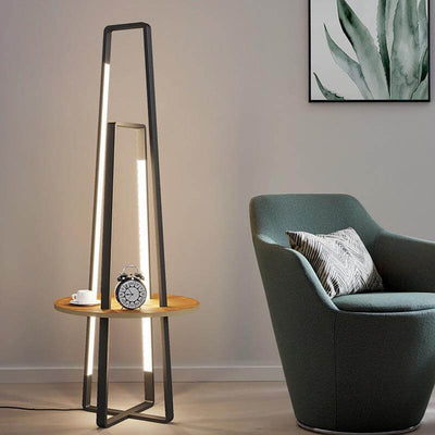 Nordic Creative Geometric Shelf LED Standing Floor Lamp