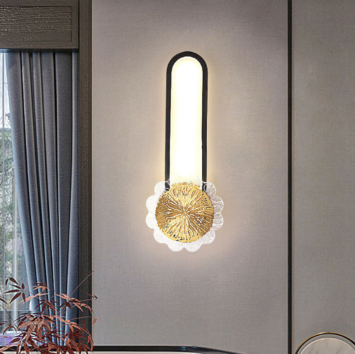 Industrielle Vollkupfer Minimalistische Kreative Ringdesign LED Wandleuchte 