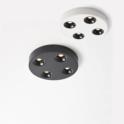 Minimalist Round Plate Spotlight Slim LED Flush Mount Ceiling Light