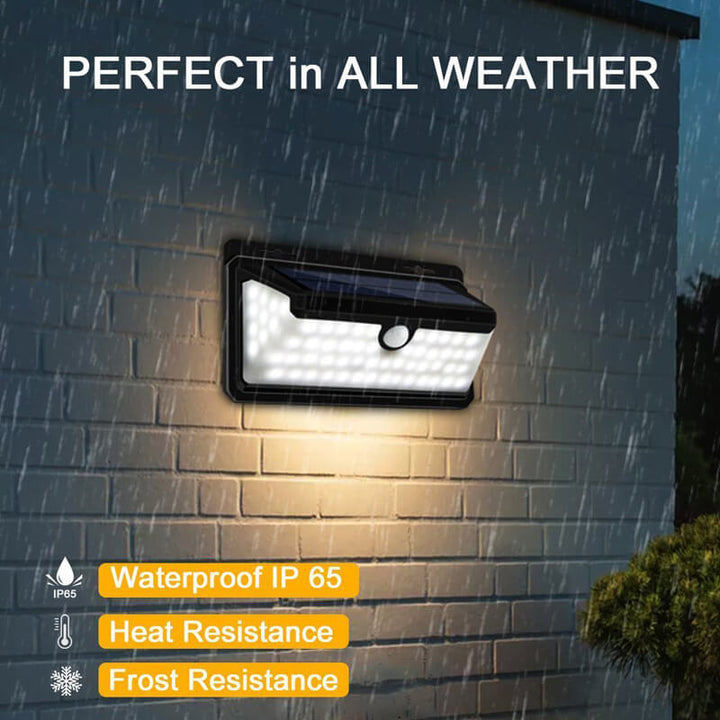 Modern Minimalist ABS PS Solar Flame Trapezoid Sensor LED Patio Wall Sconce Lamp For Outdoor