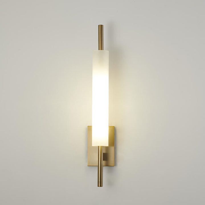 Lámpara Aplique de Pared LED de Diseño Moderno con Columna Larga de Vidrio 