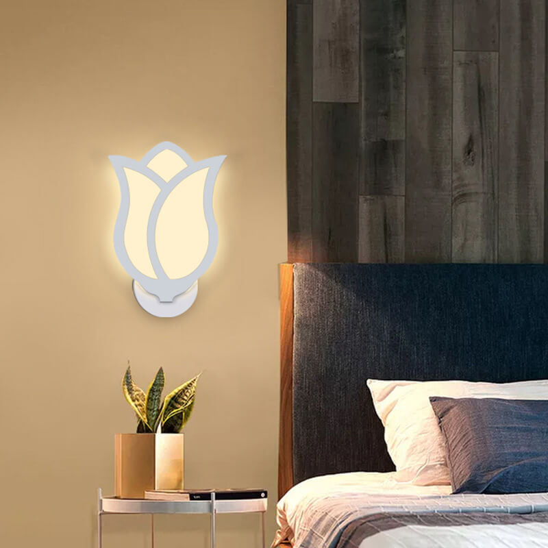 Modern Minimalist Creative Rose Design LED Wall Sconce Lamp