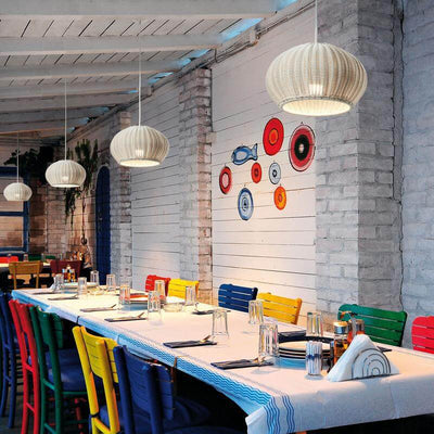 Japanese Minimalist Rattan 1-Light Pendant Light