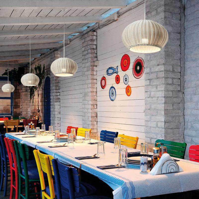 Japanese Minimalist Rattan 1-Light Pendant Light