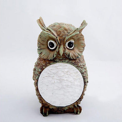 Outdoor Solar Resin Owl LED Landscape Lawn Light