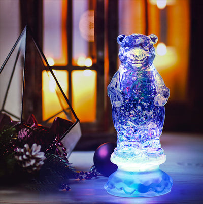Creative Cartoon Snowman 7-Color LED Night Light Decorative Table Lamp