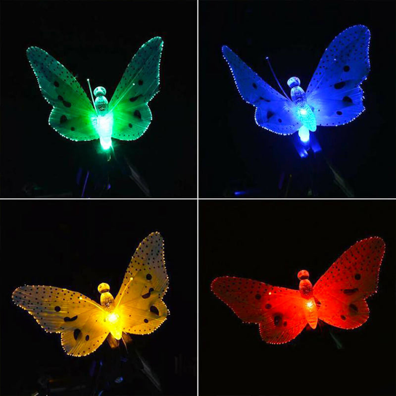 Lumières décoratives à LED en forme de papillon créatif moderne solaire 