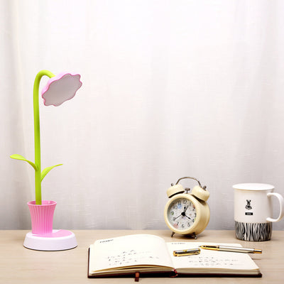 Creative Sun Flower Pen Holder Design LED Table Lamp