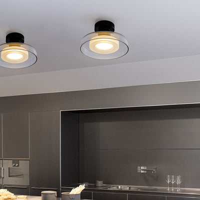 مصباح حائط LED زجاجي دائري بتصميم قديم من الشمال 