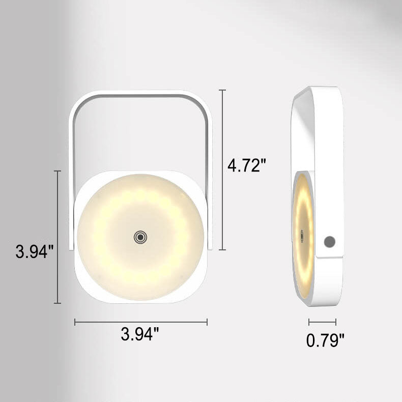 Luz de noche decorativa recargable por USB colgante, giratoria y plegable creativa 