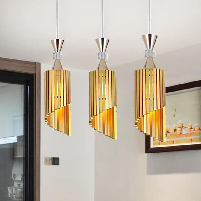 Nordisches Licht Luxus Minimalistisches Einfarbiges Aluminium 1-Licht Pendelleuchte 